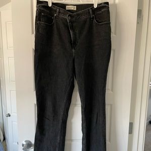 90s ultra high rise straight leg Abercrombie and fitch jeans